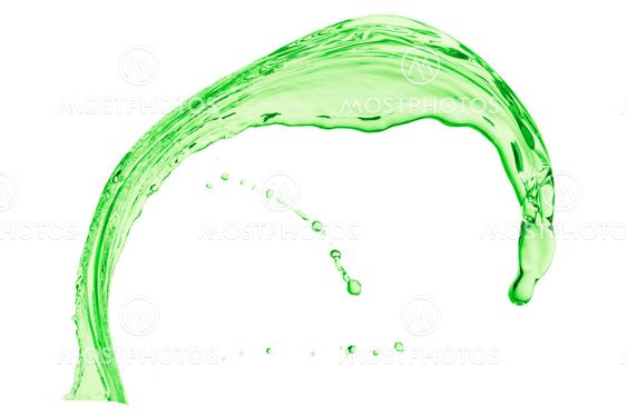 green liquid splash