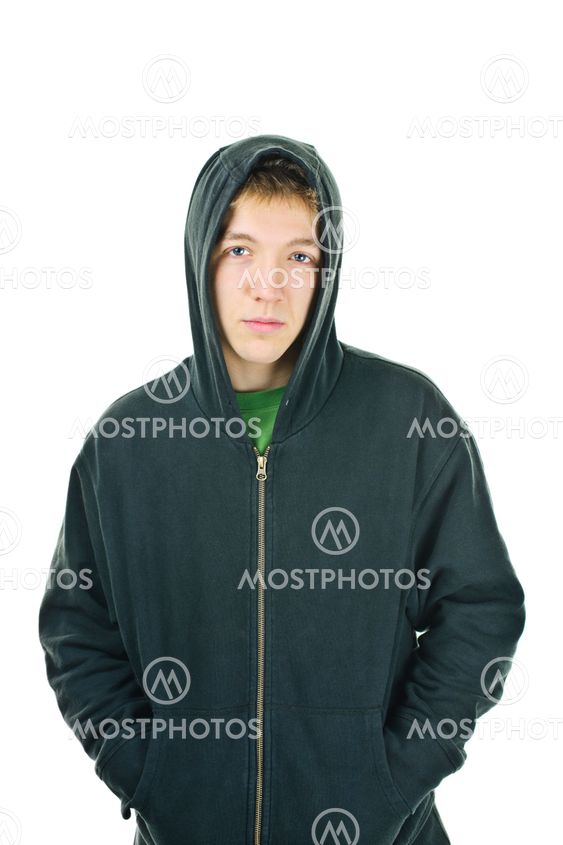 Young man in hoodie