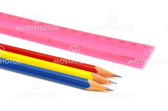 pencil and ruler