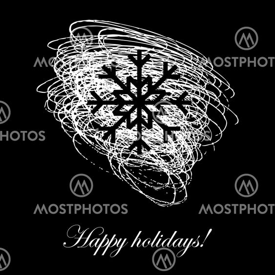 Happy holidays - card