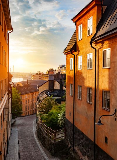 View of Stockholm Sweden early morning