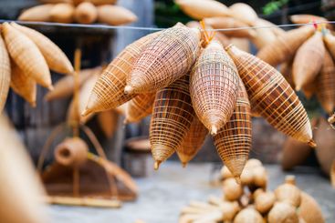 Traditional Vietnamese fish traps