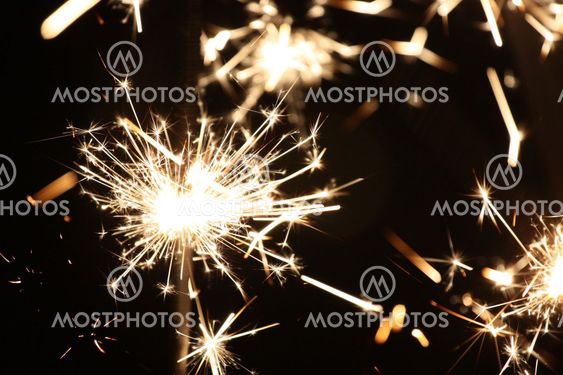 Sparkler in focus