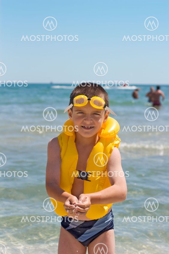 Boy at the sea
