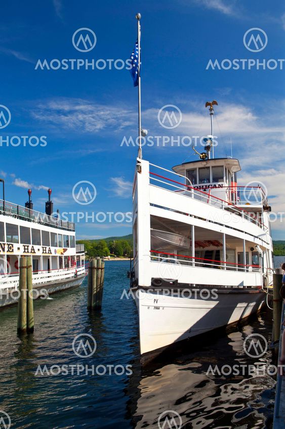 Steam boat at Lake George