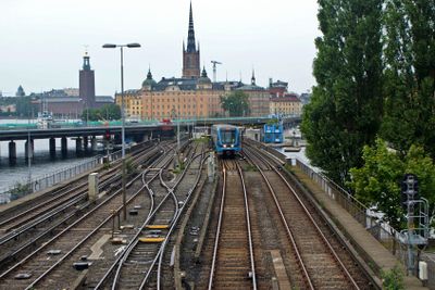 Stockholm utsikt från slussen