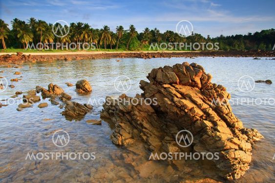 Sky and sea,Chumphon province, south of Thailand.