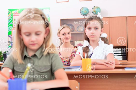 pupils in classroom