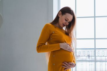 Pregnancy motherhood people expectation future. Pregnant...