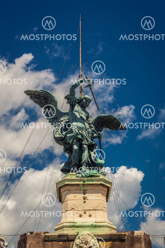 Monument of Angel in Rome, Italy