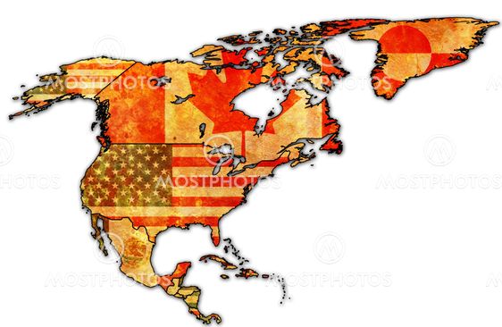 north america political map