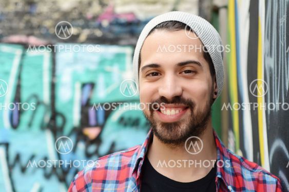 Portrait of a young latin man.
