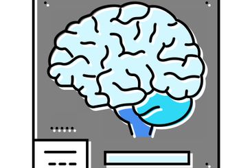 pet scan cancer treatment color icon vector illustration