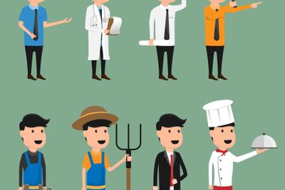 Cartoon character of occupation vector illustration....