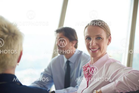business woman on meeting