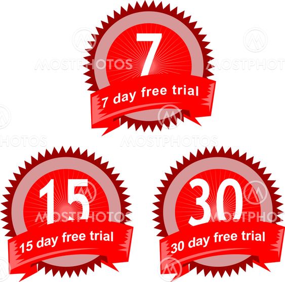 7, 15 and 30 day free trial