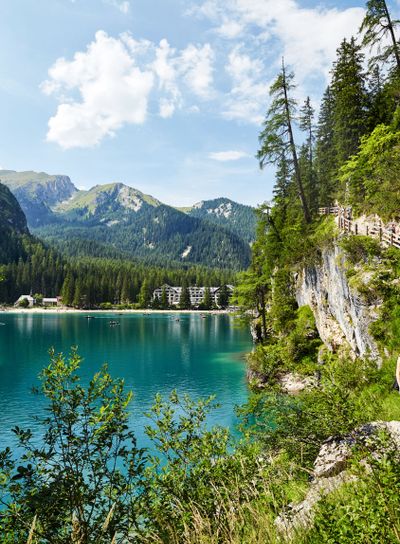 The Pragser Wildsee at daylight