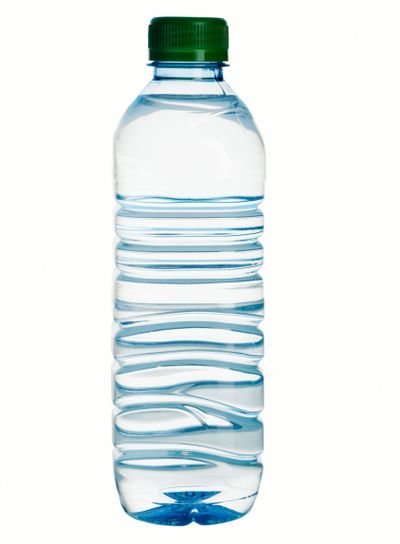 mineral water bottle isolated