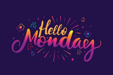 Abstract happy monday background