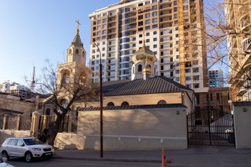 Baku. Azerbaijan. 01.24..2022. A restored Christian...