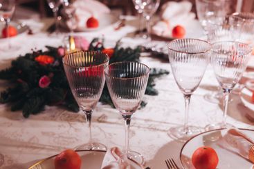 Beautiful table decoration for luxury  event in pink and...