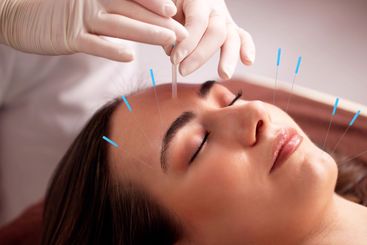 Young woman feels relaxed and beautiful after...