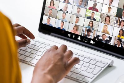 Online Video Conference Work Call