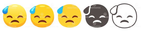 Cold sweat emoji