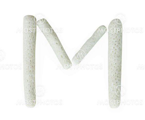 One letter of coral alphabet