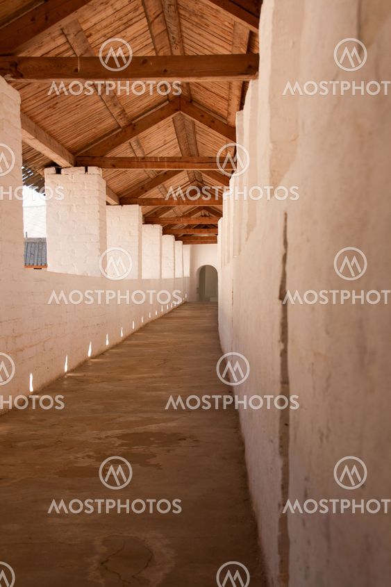 Ancient gallery in Rostov kremlin