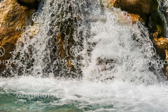 waterfall in alps