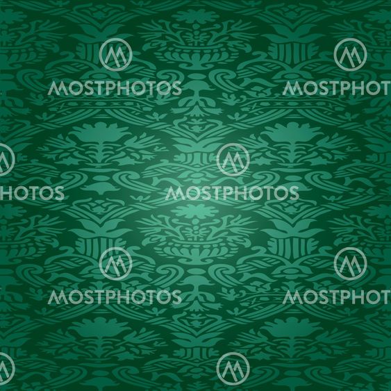 Green Seamless abstract hand-drawn floral pattern, vintage background. Seamless pattern can be used for wallpaper, pattern fills, web page background, surface textures, packaging, invitations