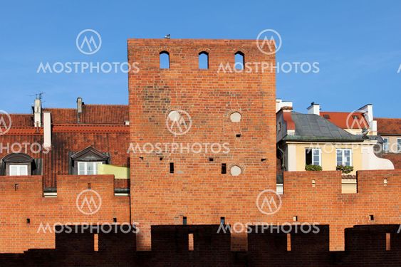 Warsaw Old Town Wall and Tower