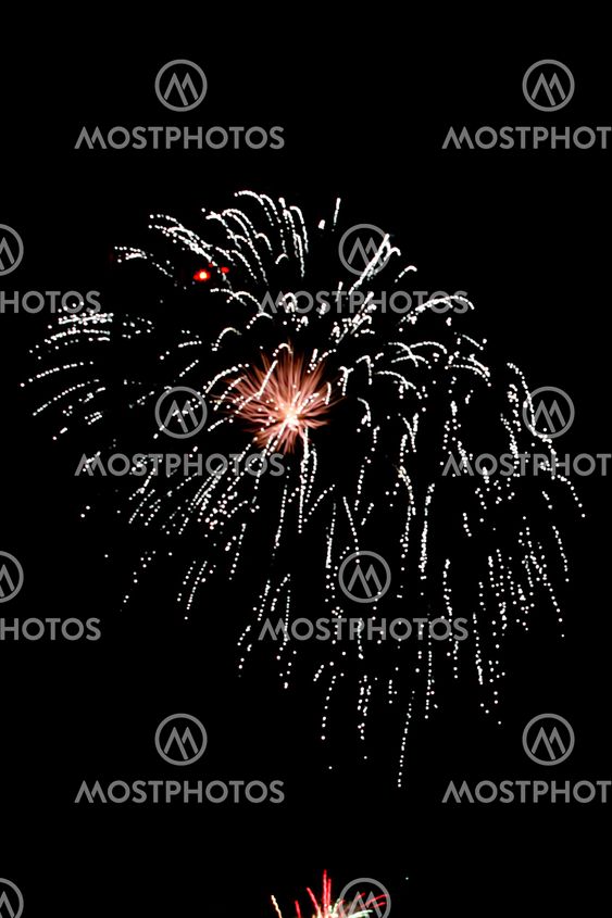 fireworks on black background