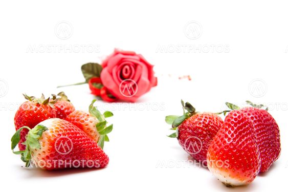 Red Rose med Strawberrys
