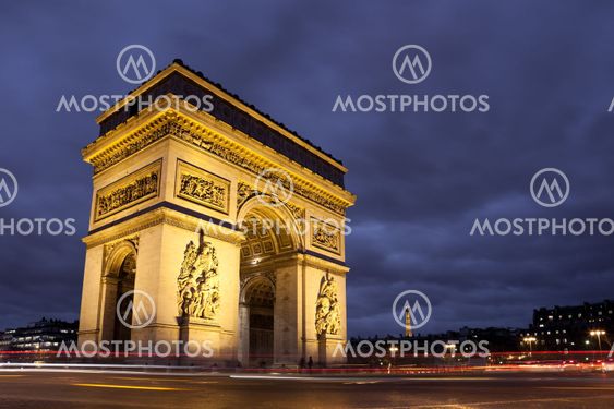 Arc de triomphe, Charles de Gaulle square, Paris, France