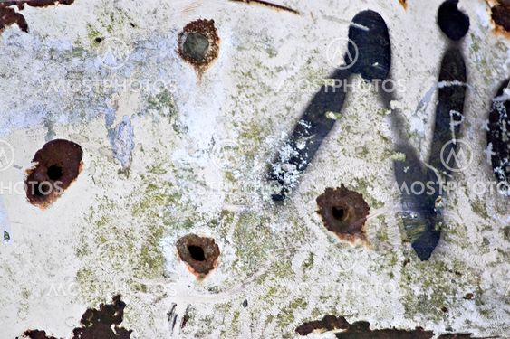 Rusted Bullet Holes