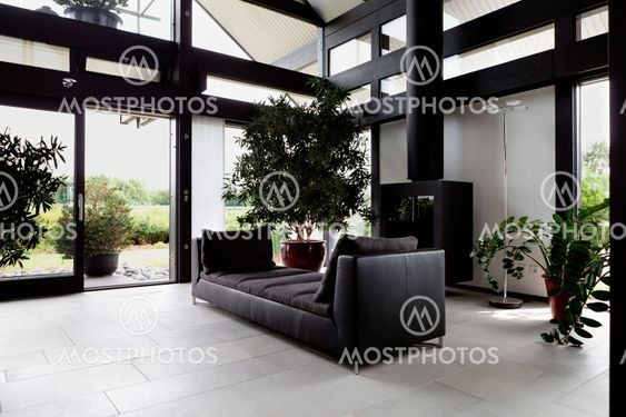 Modern house, living-room