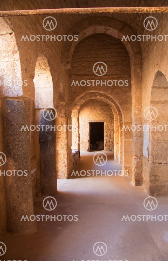 Inside of fortress ribat of Sousse in Tunisia