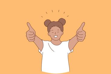 Happiness, happy childhood, positive emotion concept