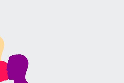 Human Resources Concept With Coloured Silhouettes Of...