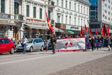 Första maj med Vänsterpartiet i Malmö