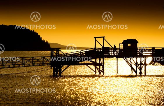 Pier at sunrise