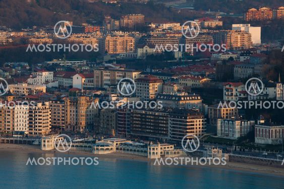 View of San Sebastian, Gipuzkoa, Spain