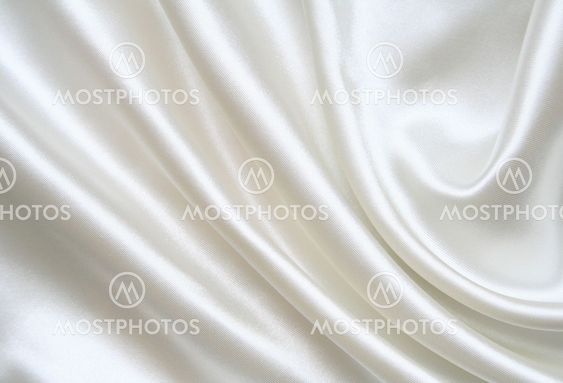 Smooth elegant white silk as background