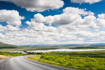 Icelandic summer landscape.