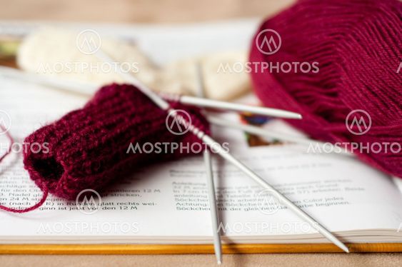 Knitted children sock
