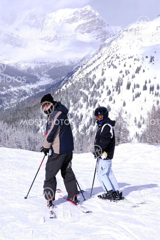 Downhill skiing