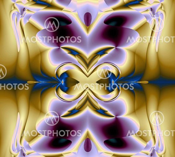 Colorful fractal decorative feature, magic splendor, wonderful harmony and fractal lines. A-1753.