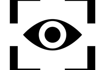 Focus symbol. Concentration. Vision. Vector.